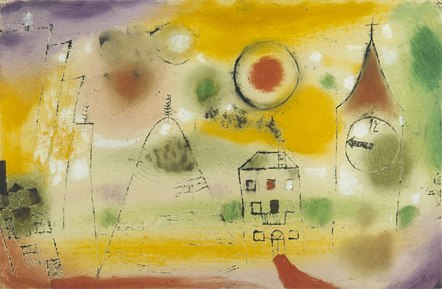 Jour d'hiver, peu avant midi, 1922, Paul Klee, Bremen, Kunsthalle Art Museum.