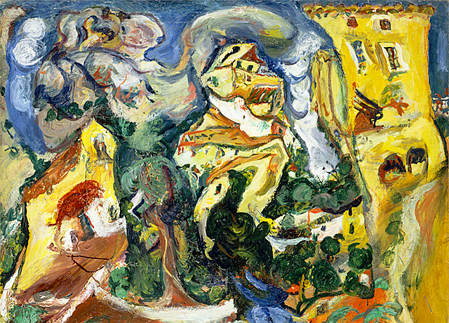 Le Village, vers 1923, Chaïm Soutine, Paris, Musée d’Orsay.