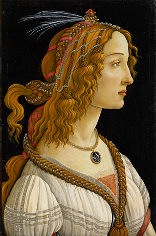 Retrato de mujer, llamado La Bella Simonetta, c. 1485, Alessandro Filipepi, llamado Botticelli, Frankfurt, Städel Museum