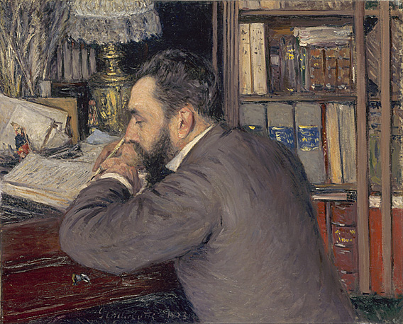 Retrato de Henri Cordier, profesor de la Escuela de Lenguas Orientales, 1883, Gustave Caillebotte