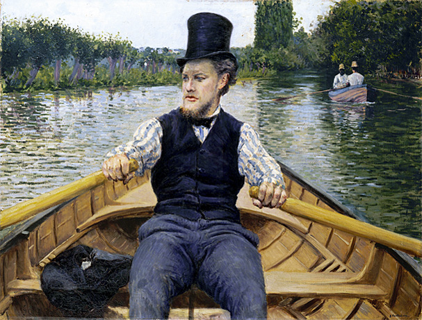 Remero con sombrero de copa, 1877-78, Gustave Caillebotte