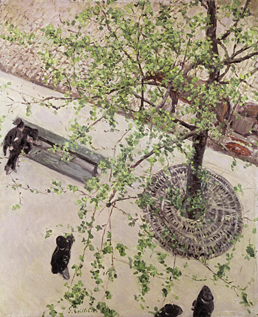 El bulevar visto desde arriba, 1880, Gustave Caillebotte