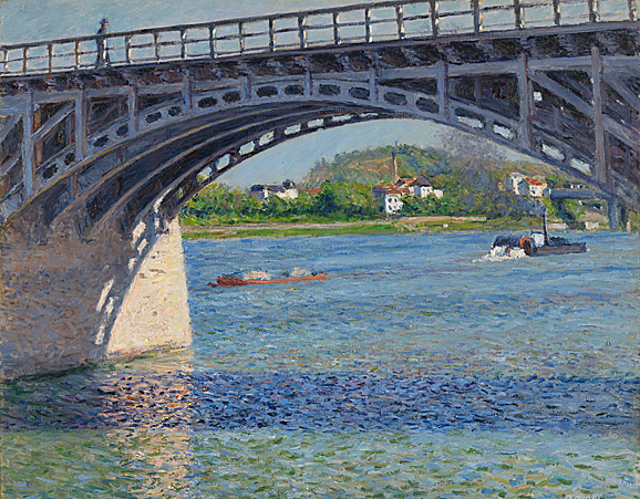 El puente de Argenteuil y el Sena, 1885, Gustave Caillebotte