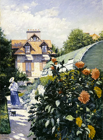 Les Dahlias, jardin du Petit-Gennevilliers, 1893, Gustave Caillebotte