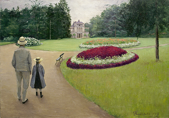 El parque y la finca de Caillebotte en Yerres, 1875, Gustave Caillebotte