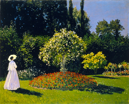 Femme au jardin, 1867, Claude Monet