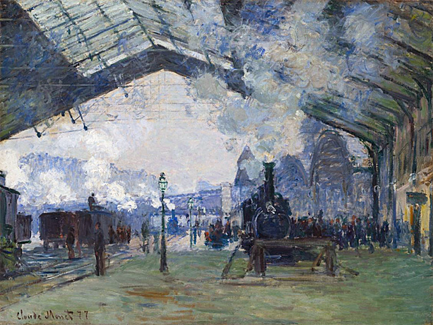 Estación de Saint-Lazare, 1877, Claude Monet