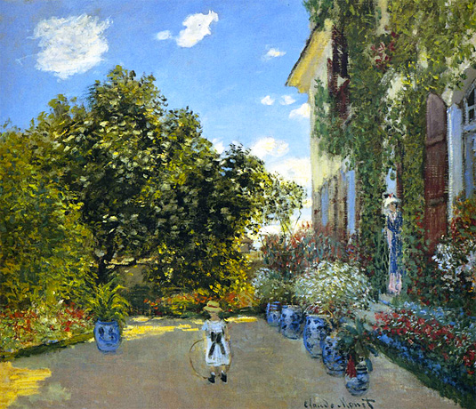 La casa del artista en Argenteuil, 1873, Claude Monet