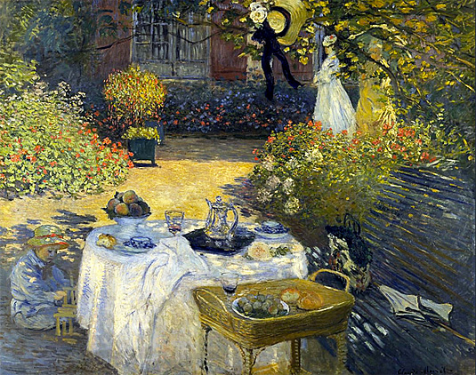 El almuerzo, 1873, Claude Monet