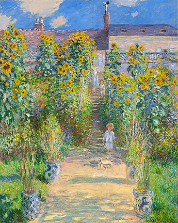 El jardín del artista en Vétheuil, 1881, Claude Monet