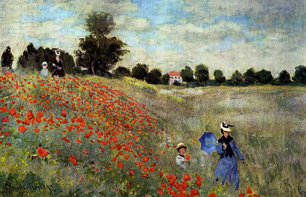 Las amapolas de Argenteuil, 1873, Claude Monet