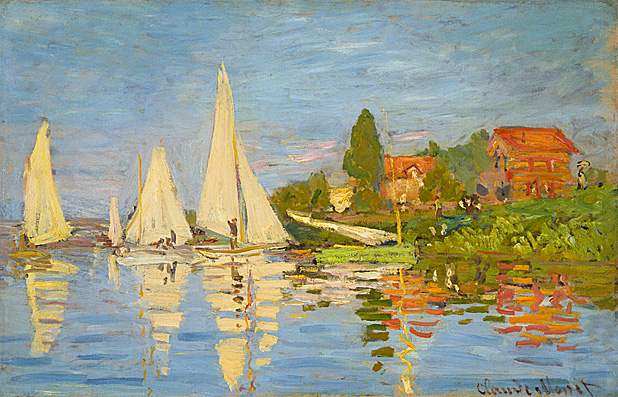 Regatas en Argenteuil, hacia 1872, Claude Monet