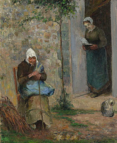 Charité, 1876, Camille Pissarro