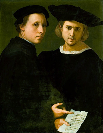 Double portrait de deux amis, 1523-1524, Jacopo Carucci, dit Pontormo