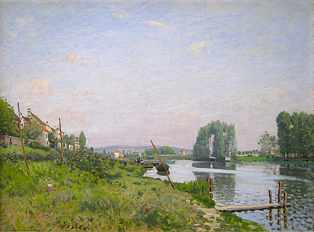 Alfred Sisley, La isla de Saint-Denis, 1872, París, Museo de Orsay