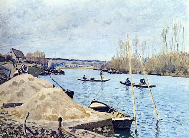 La Seine à Port-Marly, 1873, Alfred Sisley, Chicago, Art Institute