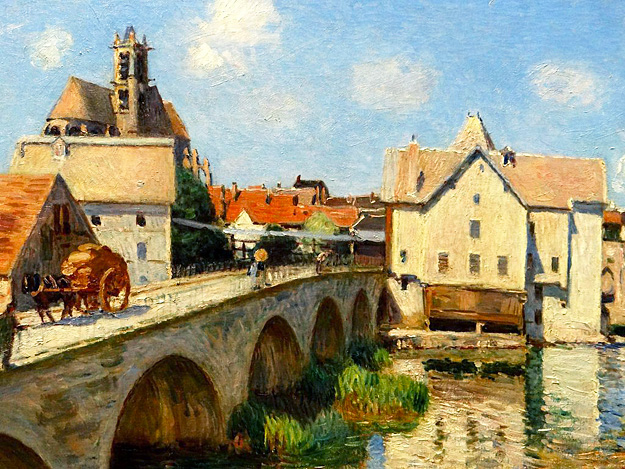 Alfred Sisley, El puente de Moret, 1893