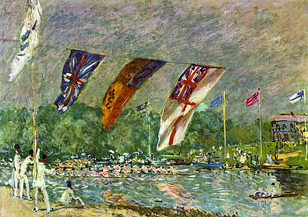 La regata en Molesey, 1874, Alfred Sisley