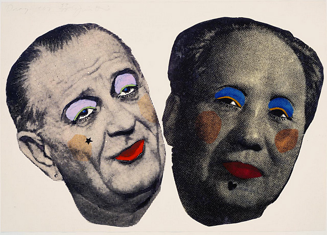 Drag : Johnson et Mao, 1967, Jim Dine Drag : Johnson et Mao, 1967, Jim Dine