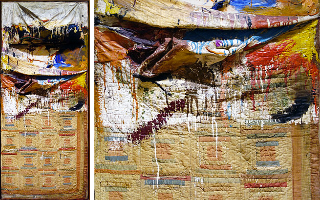 Bed (lit), 1955, Combine, Robert Rauschenberg Bed (lit), 1955, Combine, Robert Rauschenberg