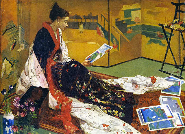 Capricho púrpura y dorado nº 2. El biombo de oro, 1864, James McNeill Whistler