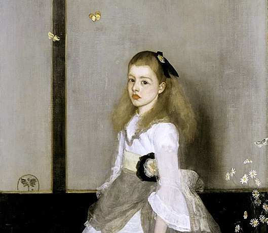 Armonía en gris y verde. Retrato de Cicely Alexander, 1872, James McNeill Whistler