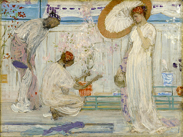 Sinfonía en blanco: tres figuras, c. 1868, James MacNeil Whistler