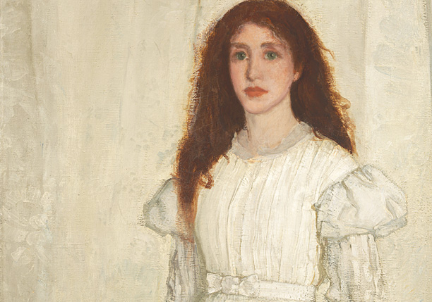 Symphonie en blanc n° 1, détail, 1862, James McNeill Whistler, Washington, National Gallery of Art