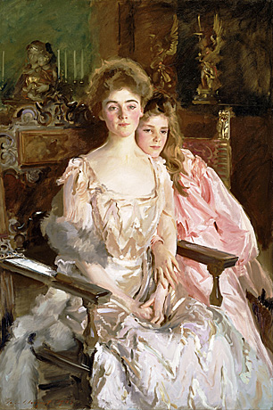La señora Fiske Warren con su hija Rachel, 1903, John Singer Sargent
