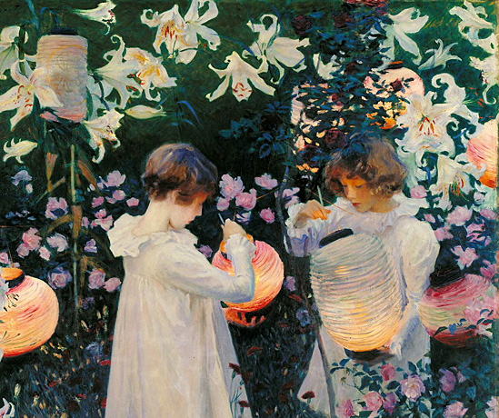 Carnation, Lily, Iris, Lily, Rose, detalle, 1885-1886, John Singer Sargent