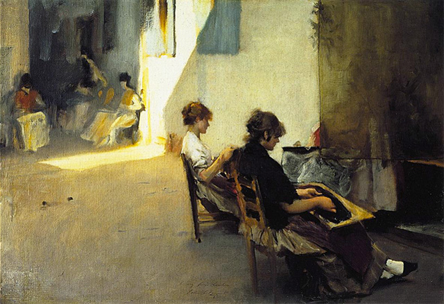 Collares de cuentas venecianas, 1880-1882, John Singer Sargent