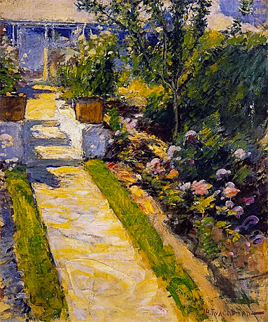 En el jardín, 1900, John Henry Twachtman