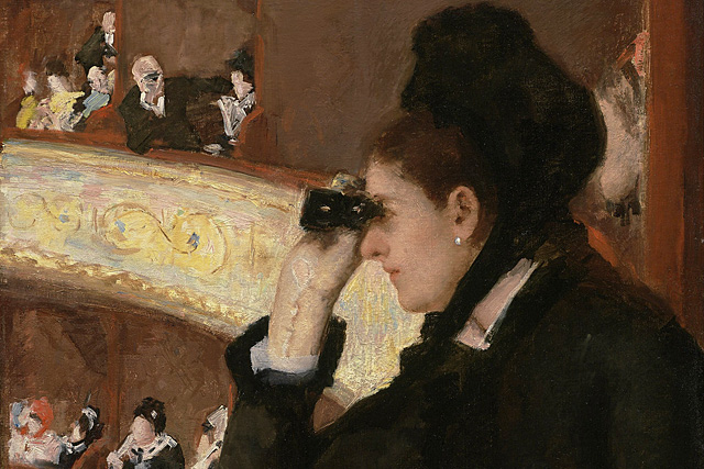 À l'opéra, 1880, Mary Cassatt, Boston, Museum of Fine Arts.