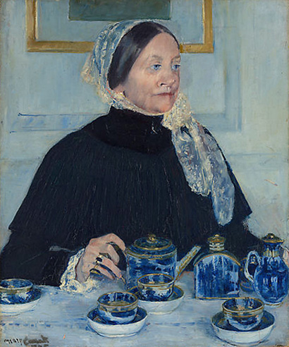 Dama en la mesa de té, 1883-1885, Mary Cassatt, Nueva York, Metropolitan Museum of Art