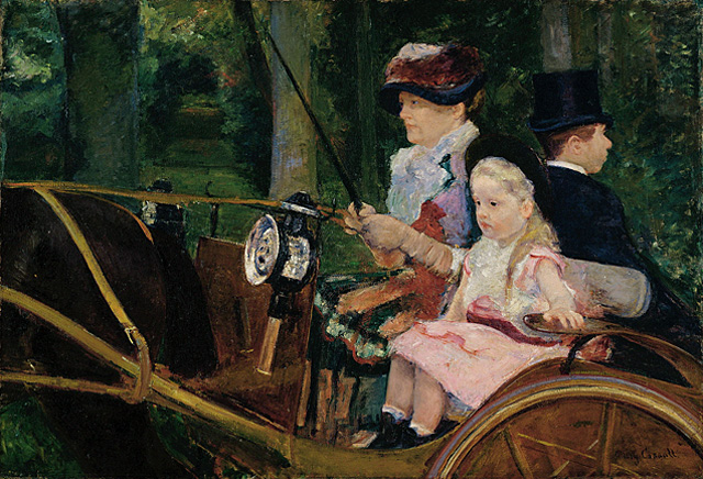Mujer y niña en carruaje, 1881, Mary Cassatt, Philadelphia Museum of Art