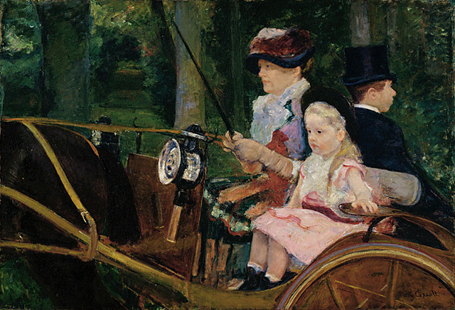 Femme et enfant en voiture, 1881, Mary Cassatt, Philadelphia Museum of Art