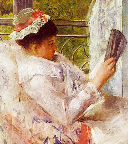 La lectrice, vers 1878, Mary Cassatt, Collection privée