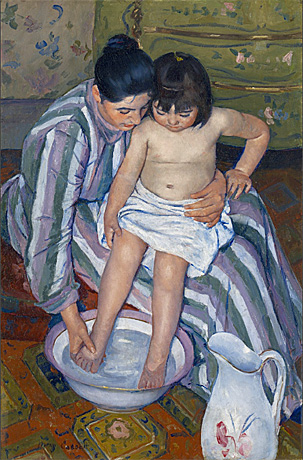 El baño del niño, 1891-1892, Mary Cassatt, Chicago, The Art Institute