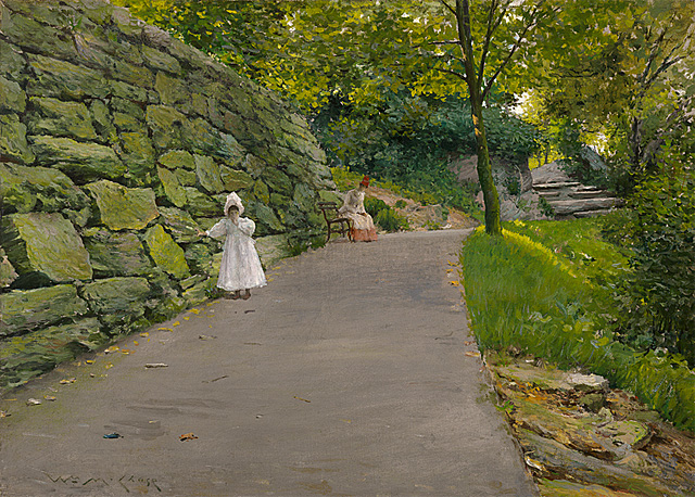 Dans le parc. Un chemin, 1890, William Chase