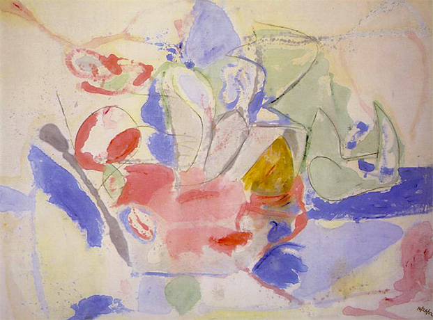 Mountains and Sea, 1952, Helen Frankenthaler