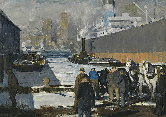 Men in the Docks, 1912, George Bellows