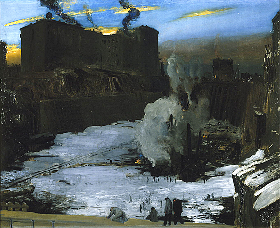 Excavation at Night, 1908, George Bellows