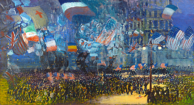 Nuit de l'Armistice, 1918, George Luks
