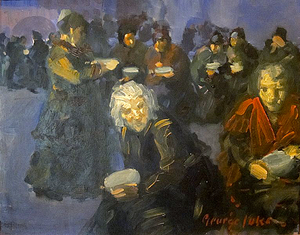 The Bread Line, c. 1905-25, George Luks