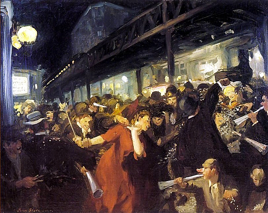 Election Night, 1907, John Sloan