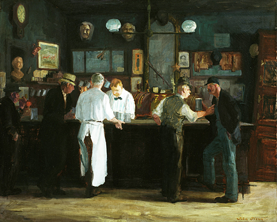 McSorley's Bar, 1914, John Sloan, Detroit Institute of Arts Museum