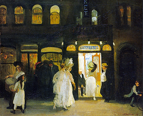 Haymarket, 1907, John Sloan, New York, Brooklyn Museum