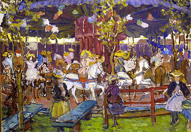 El tiovivo (The Flying Horses), 1908, Maurice Prendergast