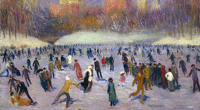 Roller Skating Rink (Pista de patinaje), 1906, William Glackens