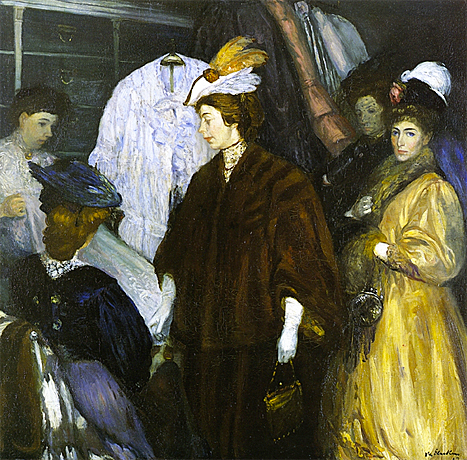 The Shoppers, 1908, William Glackens